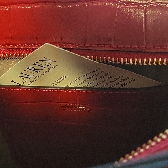 NWOT Ralph Lauren Leather Bag - Picture 6 of 9